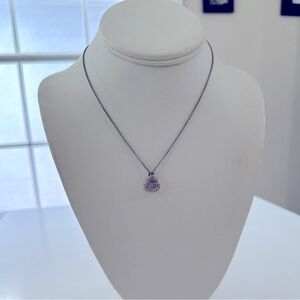 COPY - Authentic David Yurman petite 13mm open heart diamond necklace